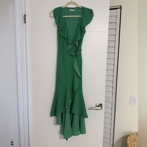 Max Studio Green High Low Dress